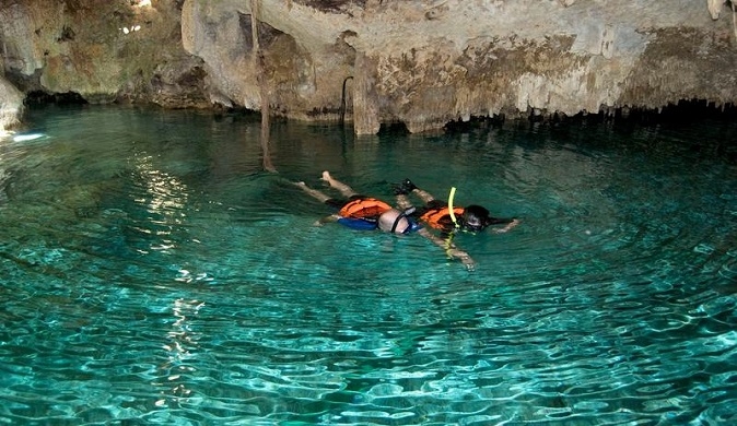 Reef Snorkel and Cenote Swim Tour